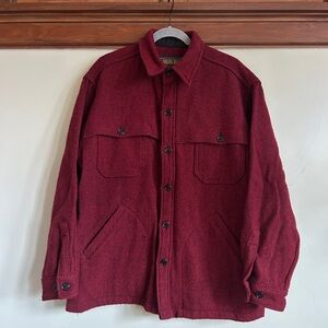Woolrich Deep Red Shirt Jacket